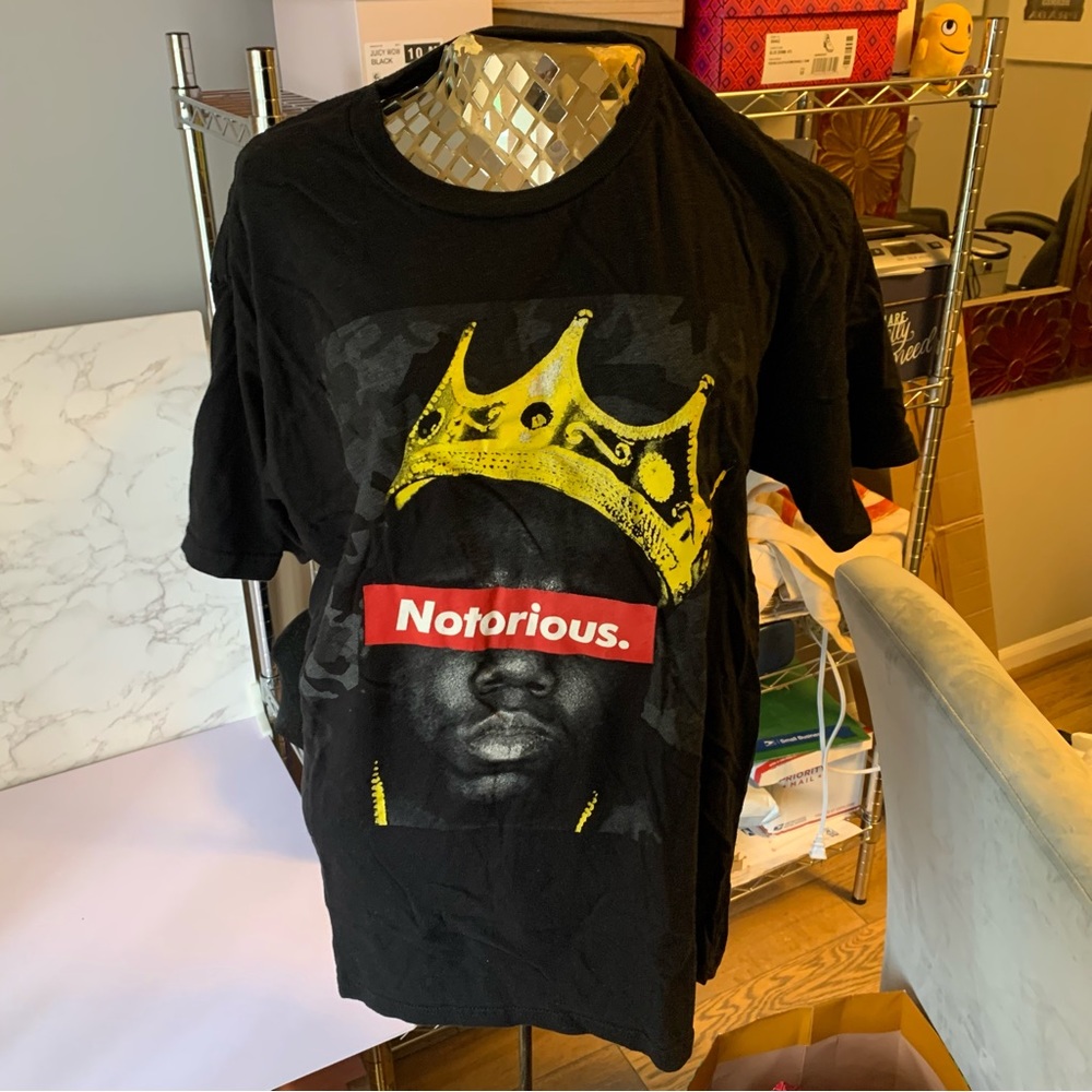 Large Vintage Notorious BIG Graphic Cotton T Shirt